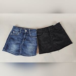 2 kids designer DL1961 jean skirts